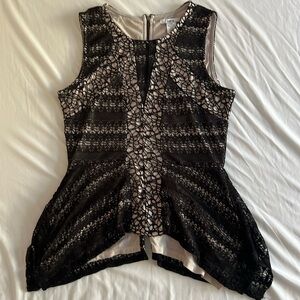 Bar III crocheted blouse, size S